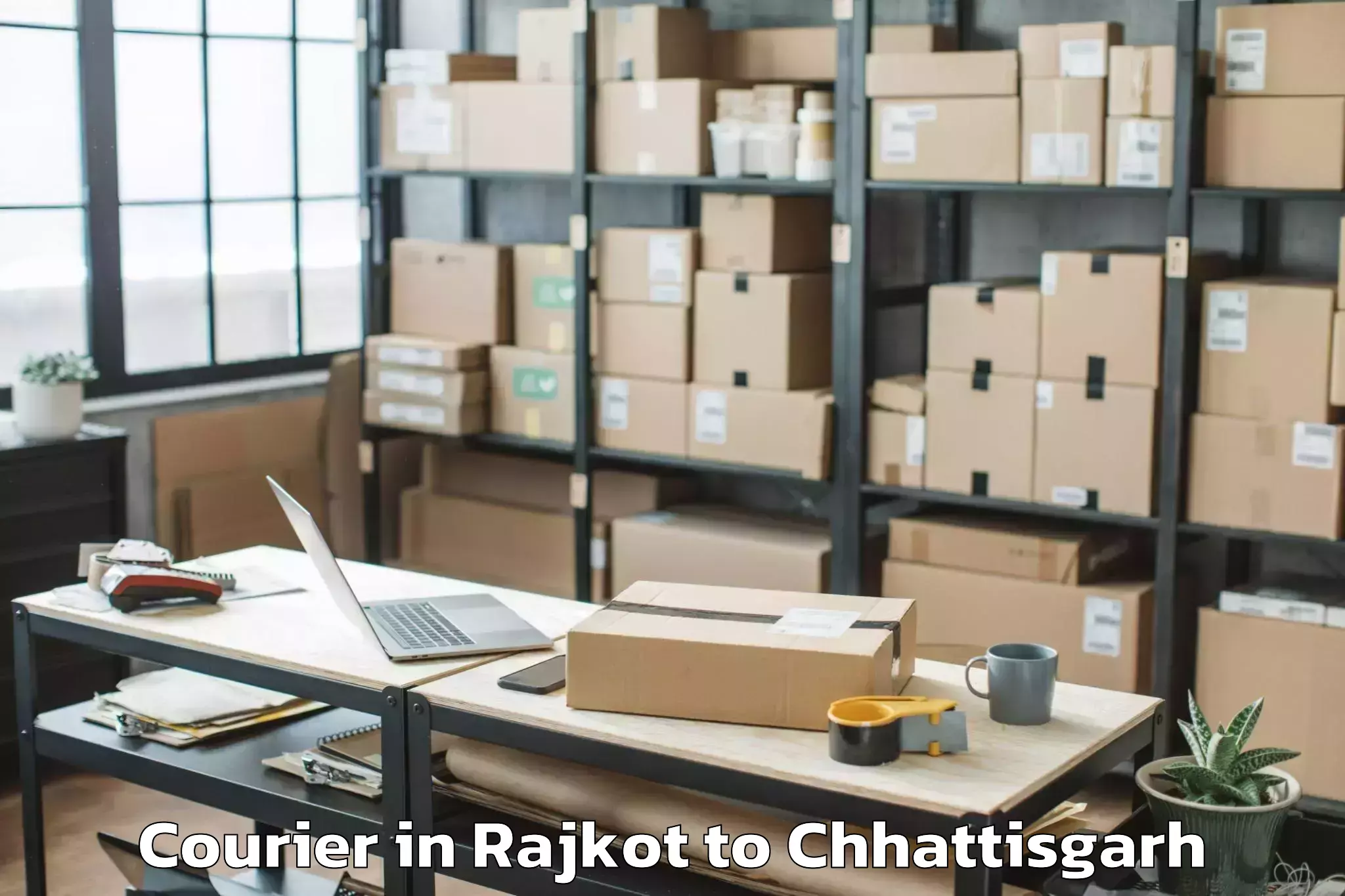 Get Rajkot to Akaltara Courier